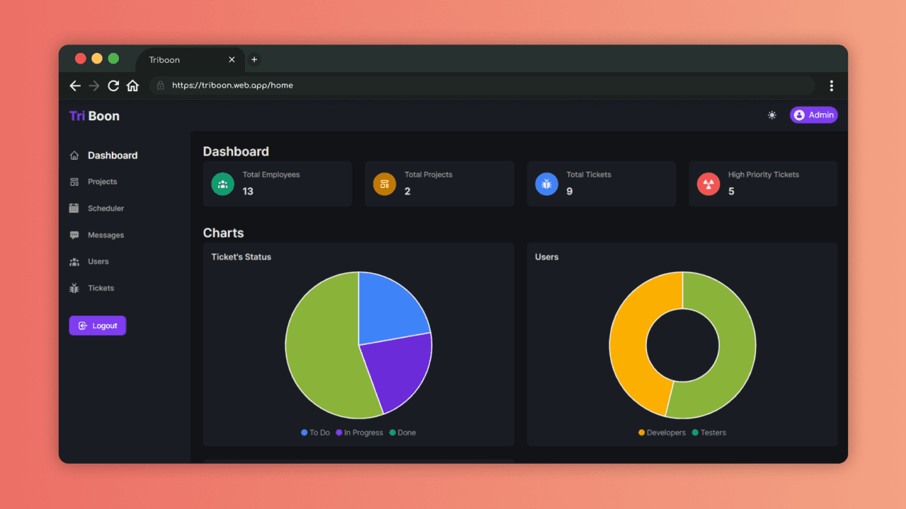 Triboon: Project Management screenshot